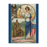 Columbia with Phrygian Cap, Shield & Eagle postcards