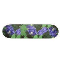 Columbine Flower Skateboard