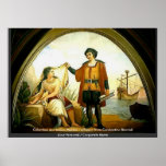 Columbus and Indian Maiden Poster