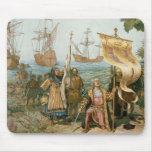 Columbus Landing in the Americas mousepads