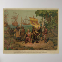Columbus Taking Possession [1893] Print