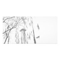 Column Under Weeping Tree High Dynamic range Customized Photo Card