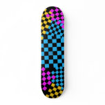 colured checkered deck skate decks