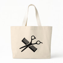 Comb & Scissors Canvas Bag