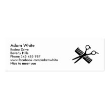Comb & Scissors Business Card