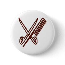 Comb & Scissors - Hairdresser Pins