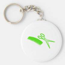 Comb & Scissors - Hairdresser Keychains