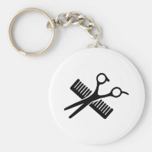 Comb & Scissors Keychains