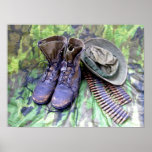 Combat boots poster
