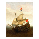 Combat sailboat post cards