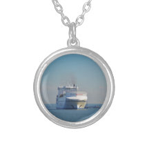 Combined Ferry And Container Ship Custom Necklace