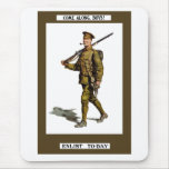 Come Along, Boys! Enlist To-Day Mousepad