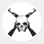 Come and Get 'Em Round Sticker
