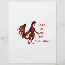 come at me bro dragon red flyers