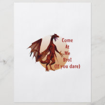 come at me bro dragon red w  oval flyers