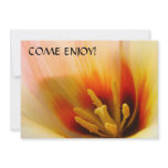 COME ENJOY! TULIP FLOWERS Invitations Holidays