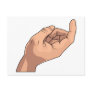 Come Here Hand Sign Gesture Postcard