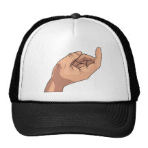 Come Here Hand Sign Gesture Trucker Hat
