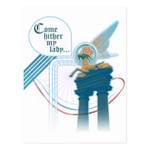 Come Hither My Lady Postcard