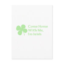 Come Home With Me I'm Irish Postcard