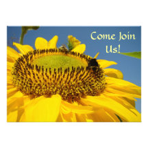 Come Join Us! Party Invitations Events Sunflowers