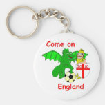 Come on England Keychain
