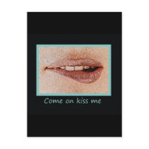Come on kiss me cartões postais