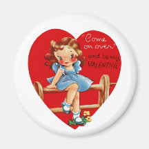 Come on Over and be my Valentine! Fridge Magnets