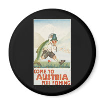 Come To Austria For Fishing magnets