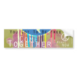 Come Together Bumper Sticker bumper stickers