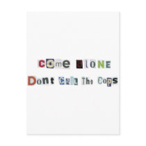 ComeAlone Post Card