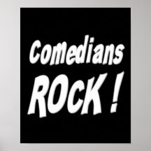 Comedians Rock! Poster Print