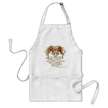 Comedy Of Errors Feast Quote (Gold Version) Aprons