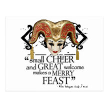 Comedy Of Errors Feast Quote Post Cards