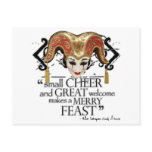 Comedy Of Errors Feast Quote postcards