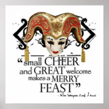 Comedy Of Errors Feast Quote Print