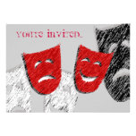 Comedy & Tragedy Invitation