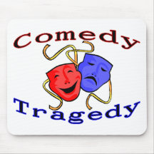 Comedy Tragedy Theatre Masks Mouse Pads