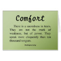 Comfort for Tears cards