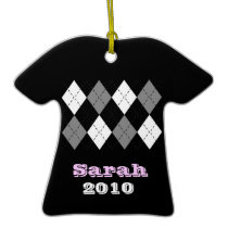 Comfy Argyle Sweater Ornament