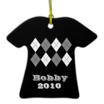 Comfy Argyle Sweater Ornament
