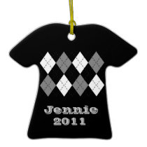 Comfy Argyle Sweater Ornament