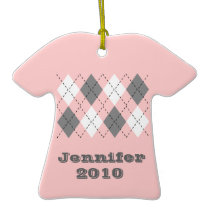 Comfy Argyle Sweater Ornament