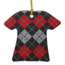 Comfy Argyle Sweater Ornament
