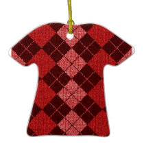 Comfy Argyle Sweater Ornament