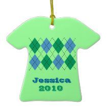 Comfy Argyle Sweater Ornament