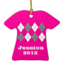 Comfy Argyle Sweater Ornament