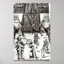 Comic Actors in Performance, 1662 Poster