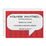 Comic book call-out invitation