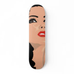 Comic Brunette Skateboard
